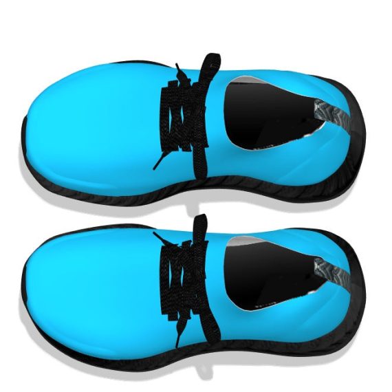 Light Blue - Black Soles